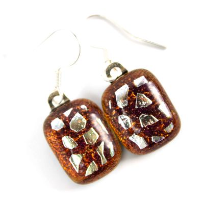Silver Overlay Pattern, earrings VINK961