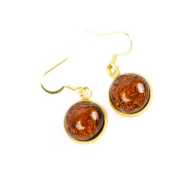 Amber Circles, earrings VINK974