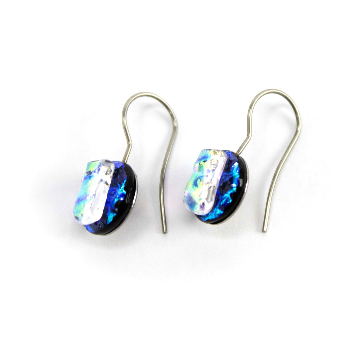 Blue Ice Circles, earrings VINK976
