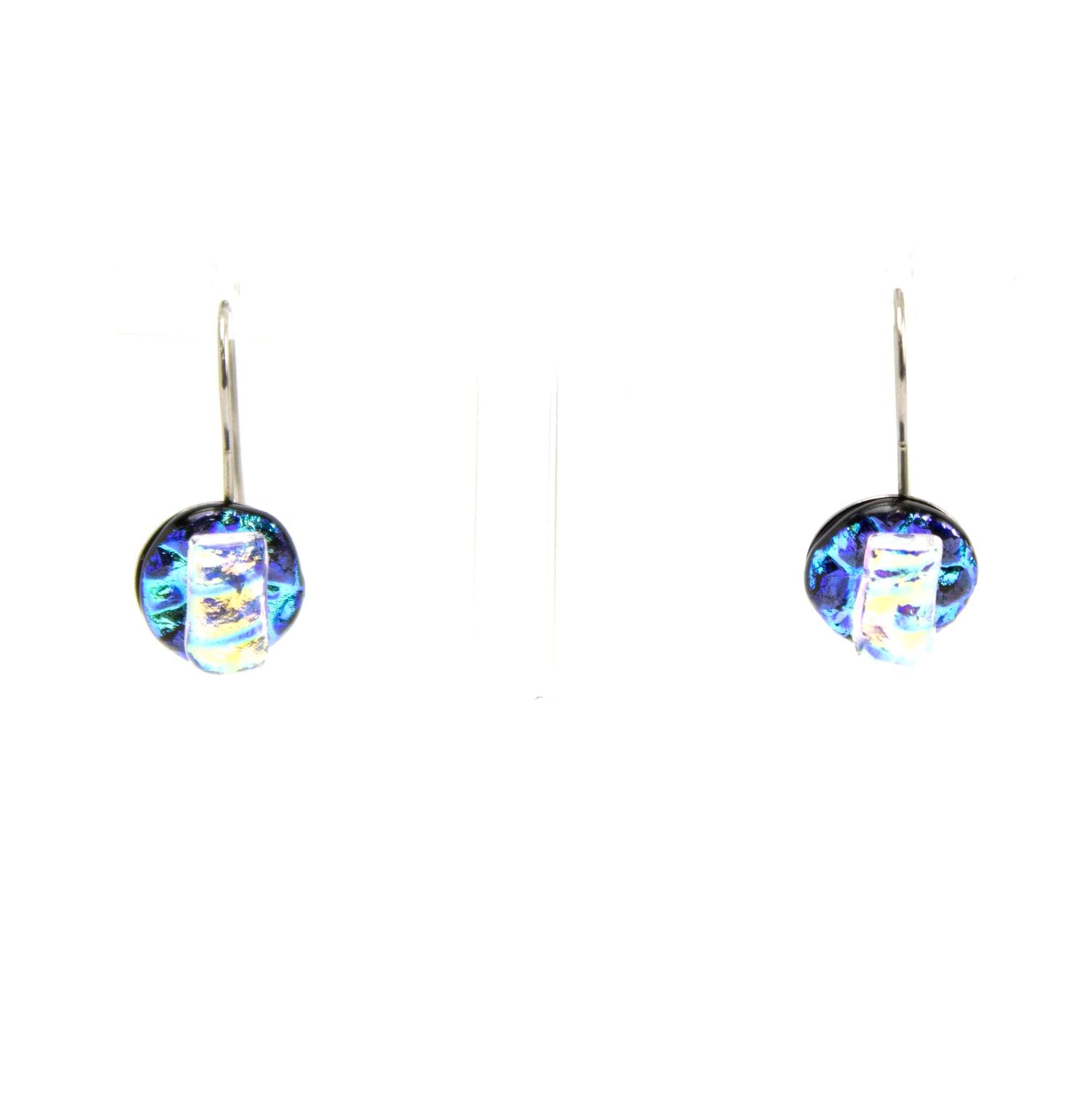 Blue Ice Circles, earrings VINK976