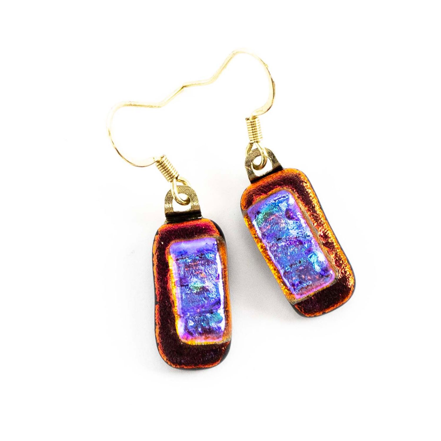 Crystal Over Burnt Orange, earrings VINK979