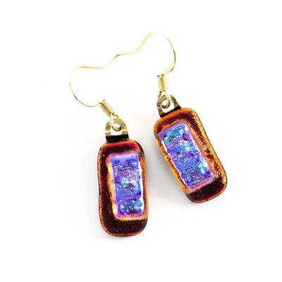 Crystal Over Burnt Orange, earrings VINK979