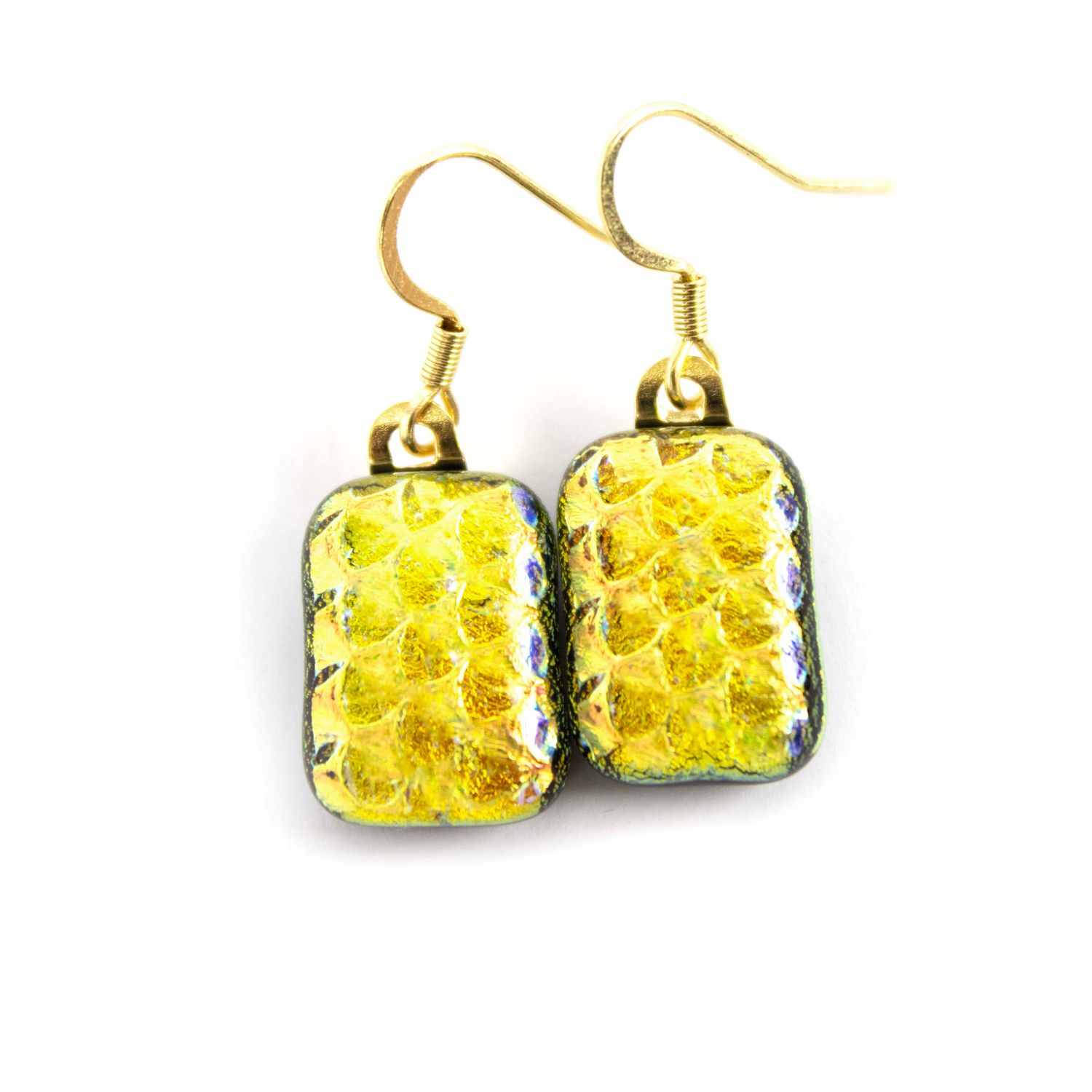 Golden Overlay Pattern, earrings VINK973