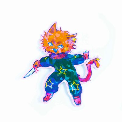 Feri the Cat, vinyl sticker JOHJ13