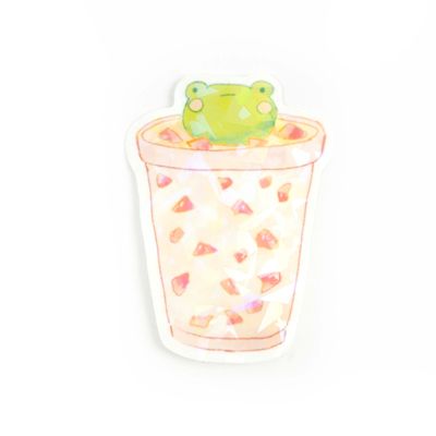 Strawberry Milkshake, vinyl sticker JOHN016