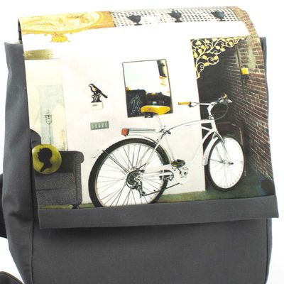 Bicycle Loft in Grey, backpack KOPS545