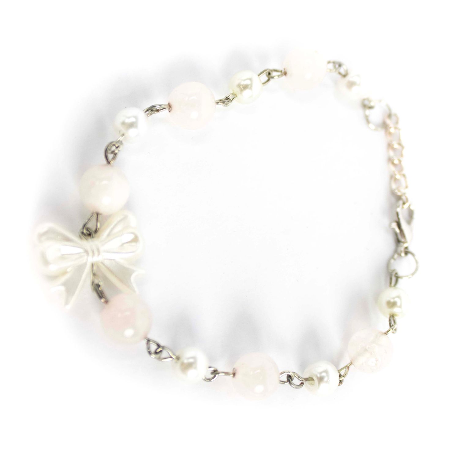 Rose Quartz Bow, bracelet RILM101