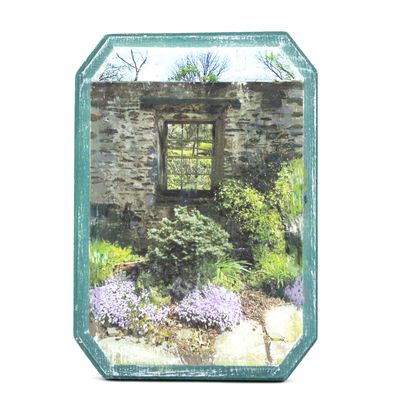 Walled Garden, mixed media painting SAND538