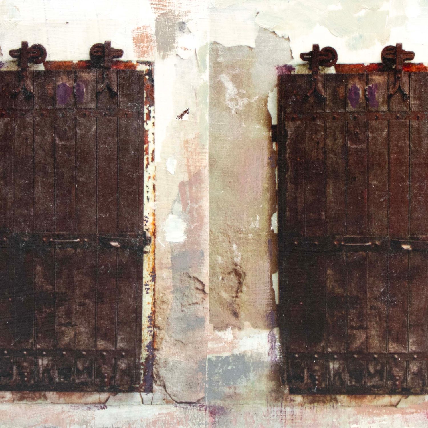 The Answer Is No, mixed media painting SAND544