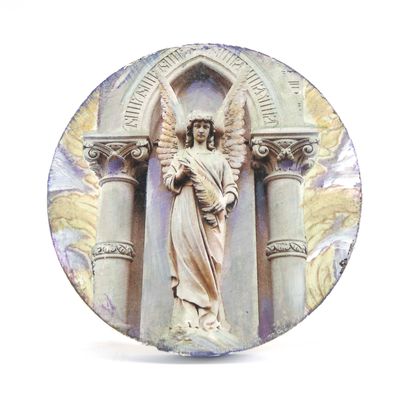 Guardian Angel, mixed media painting SAND530