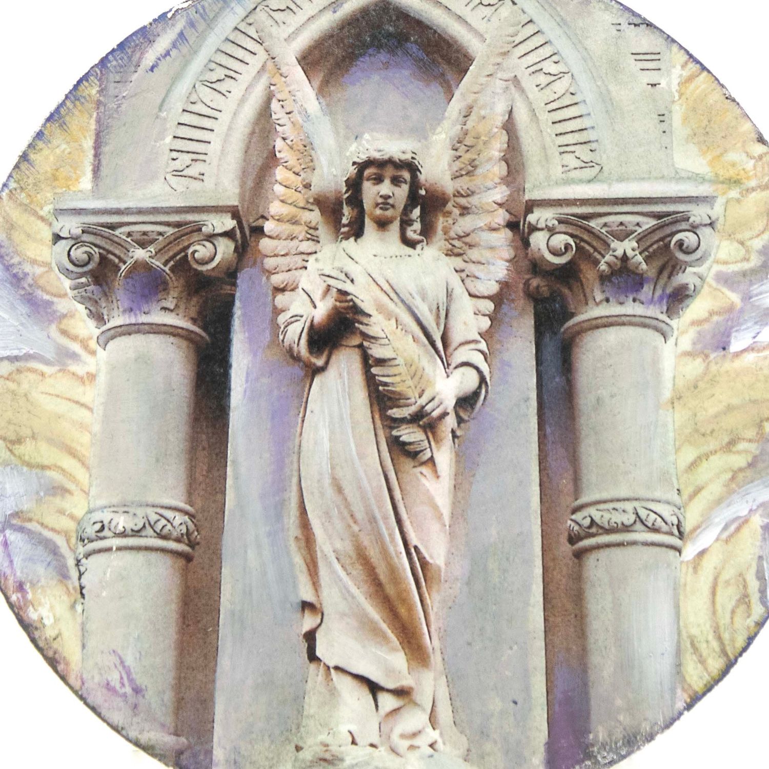 Guardian Angel, mixed media painting SAND530