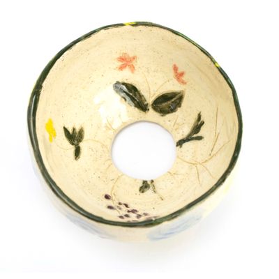 Decorated Flower Pot, ceramic LANE10