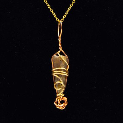 Belemnite Fossil, necklace KOSC028