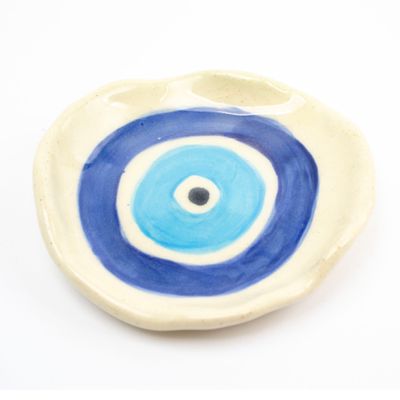 Evil Eye Medium Plate, ceramic ROHG073