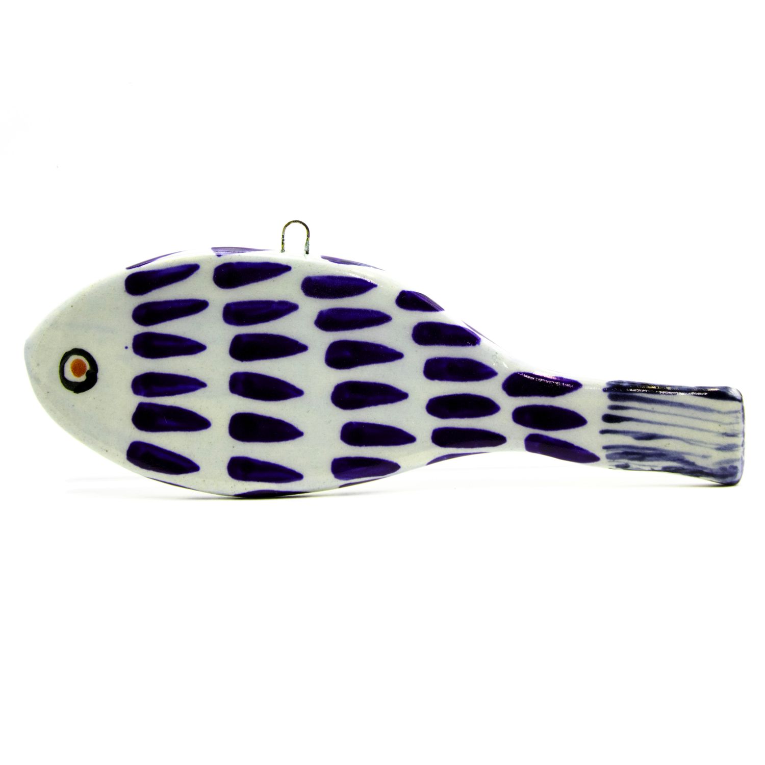 Fish ornament: Dark Cobalt, ceramic ROHG055