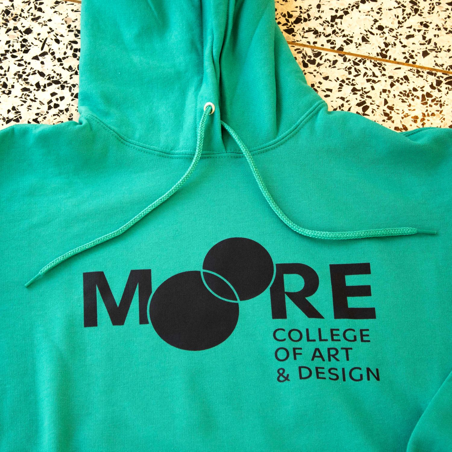 Moore Hood: Aqua Navy Logo