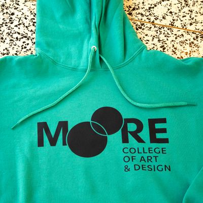 Moore Hood: Aqua Navy Logo