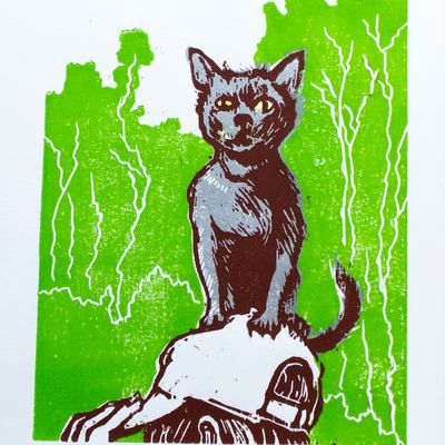 Hat, woodblock CONC03