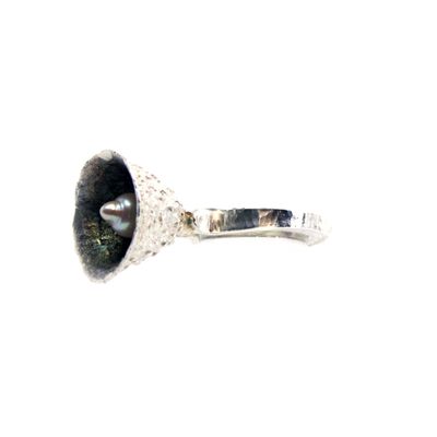 Acorn Ring with Pink Sapphire and Pearl, ring BRYH686