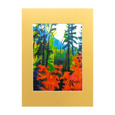 Autumn Foliage with Golden Mat, print BARC268