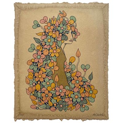 Naturally, silkscreen hand painted KADM003