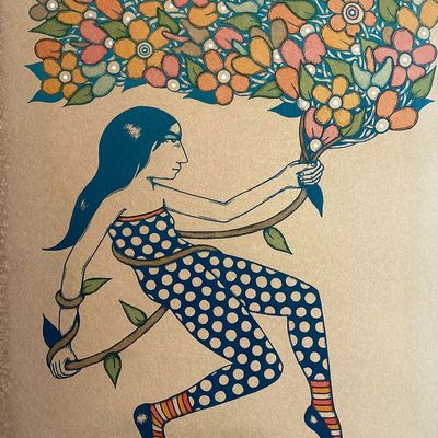 Jubilee, silkscreen hand painted KADM002