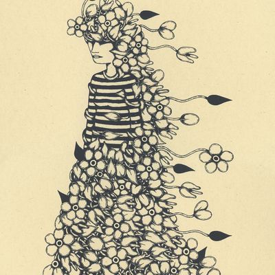 Garden Gown, silkscreen KADM006
