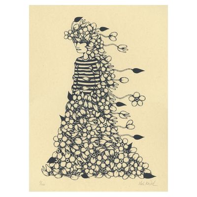 Garden Gown, silkscreen KADM006