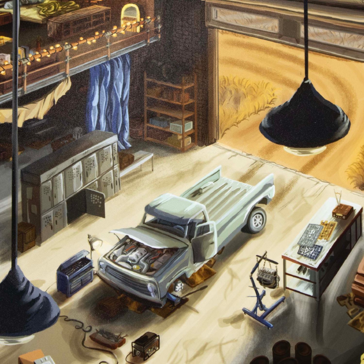 Motor Garage, print ROMR04