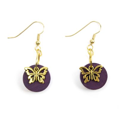 Bingo Marker: Butterfly, earrings HMAR007