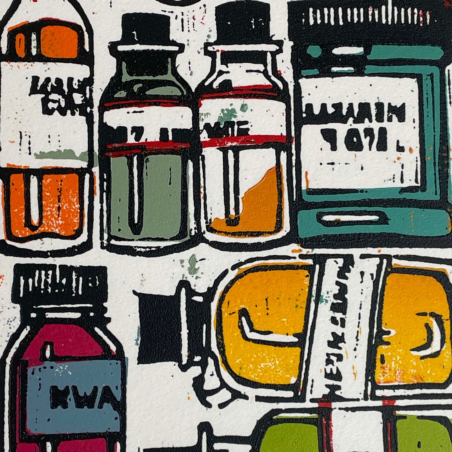 Pigments I, woodblock print ARMK070