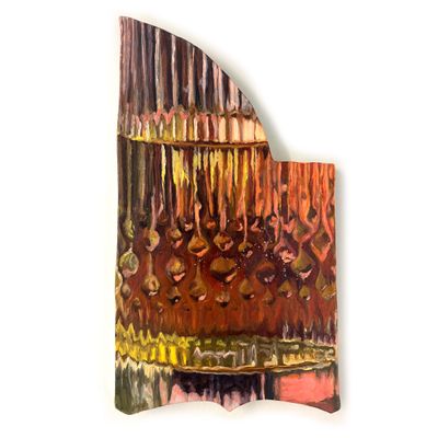 Chosen vessel, precious portal, oil on ceramic