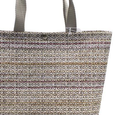 Black Red Mini-Stripe, medium tote CASK278