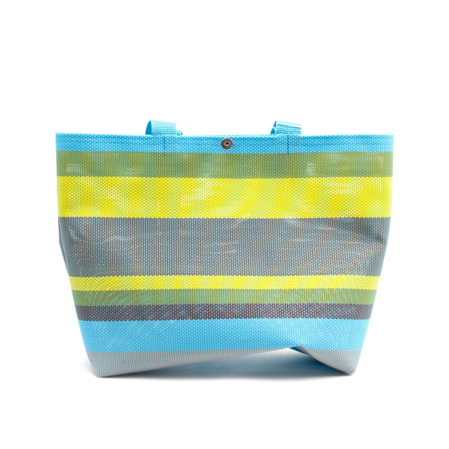 Blues Greens Stripe, medium tote CASK277
