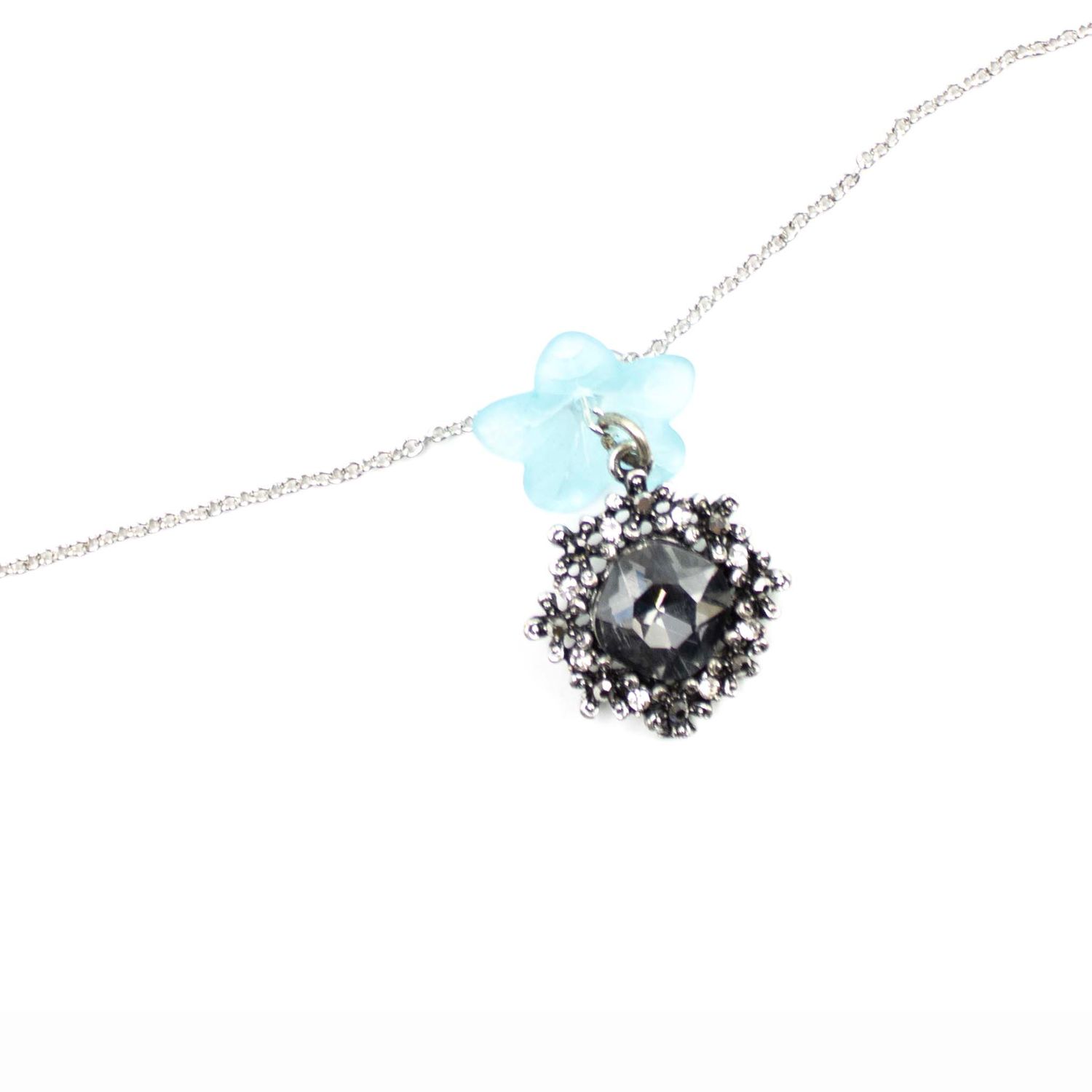 Blue Flower Cap, necklace JOHR19