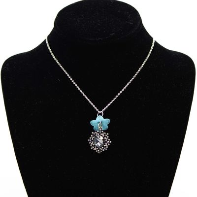Blue Flower Cap, necklace JOHR19