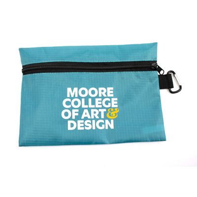 Teal Logo Pouch, utility bag