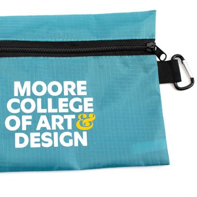 Teal Logo Pouch, utility bag