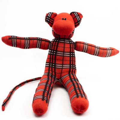 Red Plaid, sock monkey GOLE168