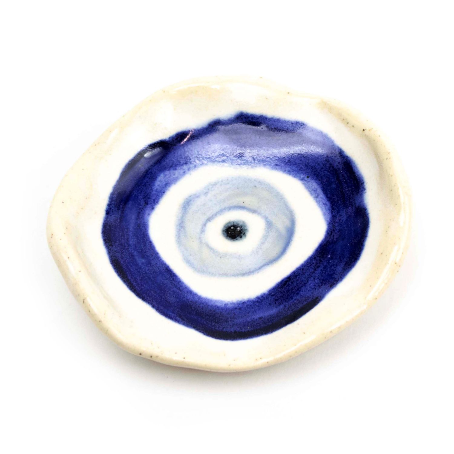 Evil Eye Dish: Mini Blue Blue, ceramic ROHG099