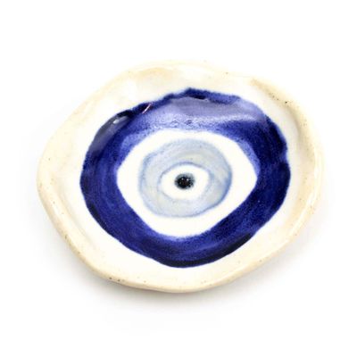 Evil Eye Dish: Mini Blue Blue, ceramic ROHG099