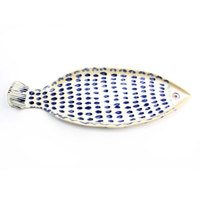 Platter Tray: Navy and White, ceramic ROHG082