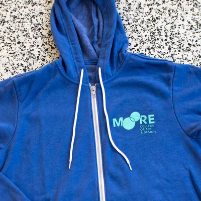Moore Zip-Up Hood: Royal Blue