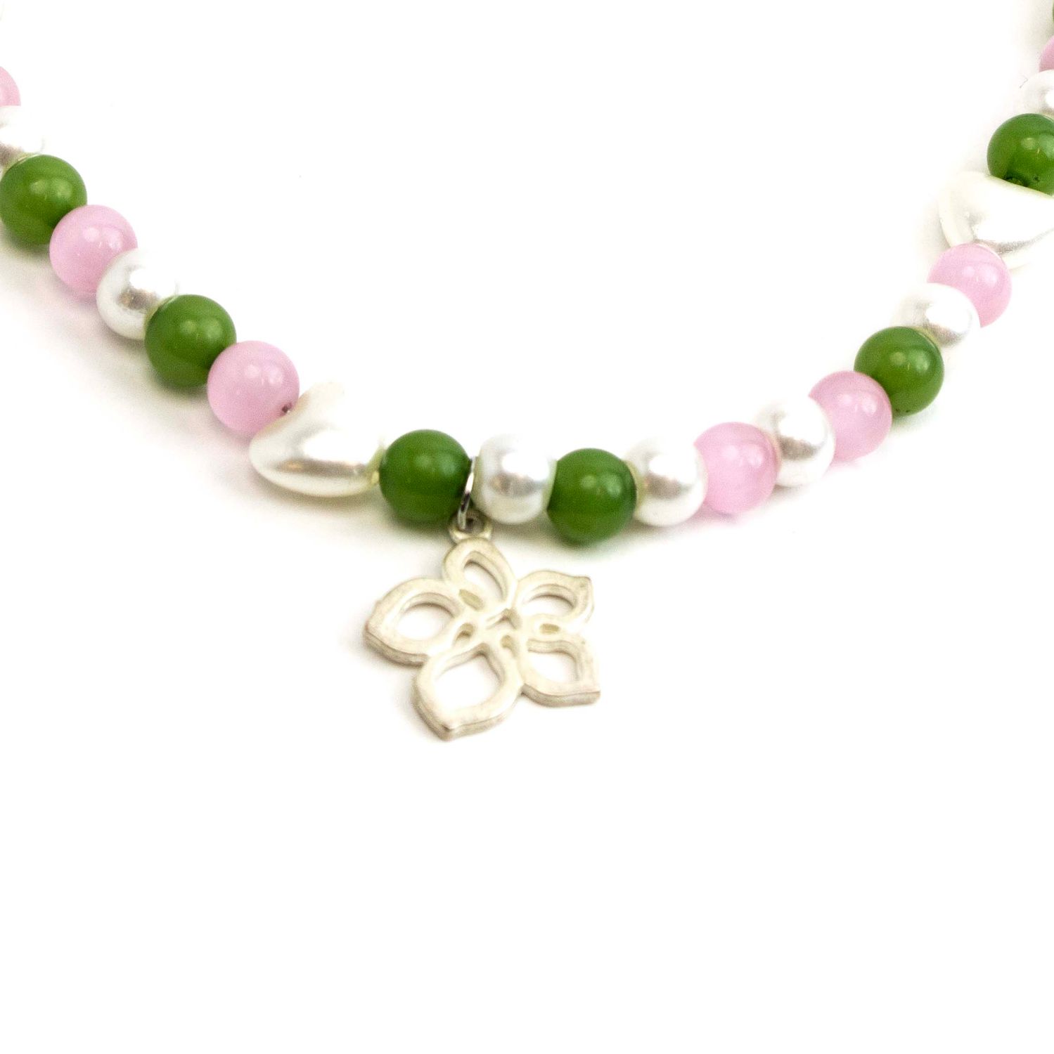 Rose Quartz and Pearl, necklace RILM143
