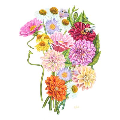 Garden Spirit, medium print PERM026