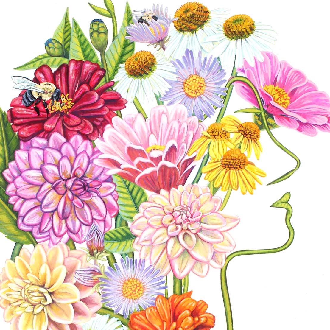 Garden Spirit, notecard PERM034