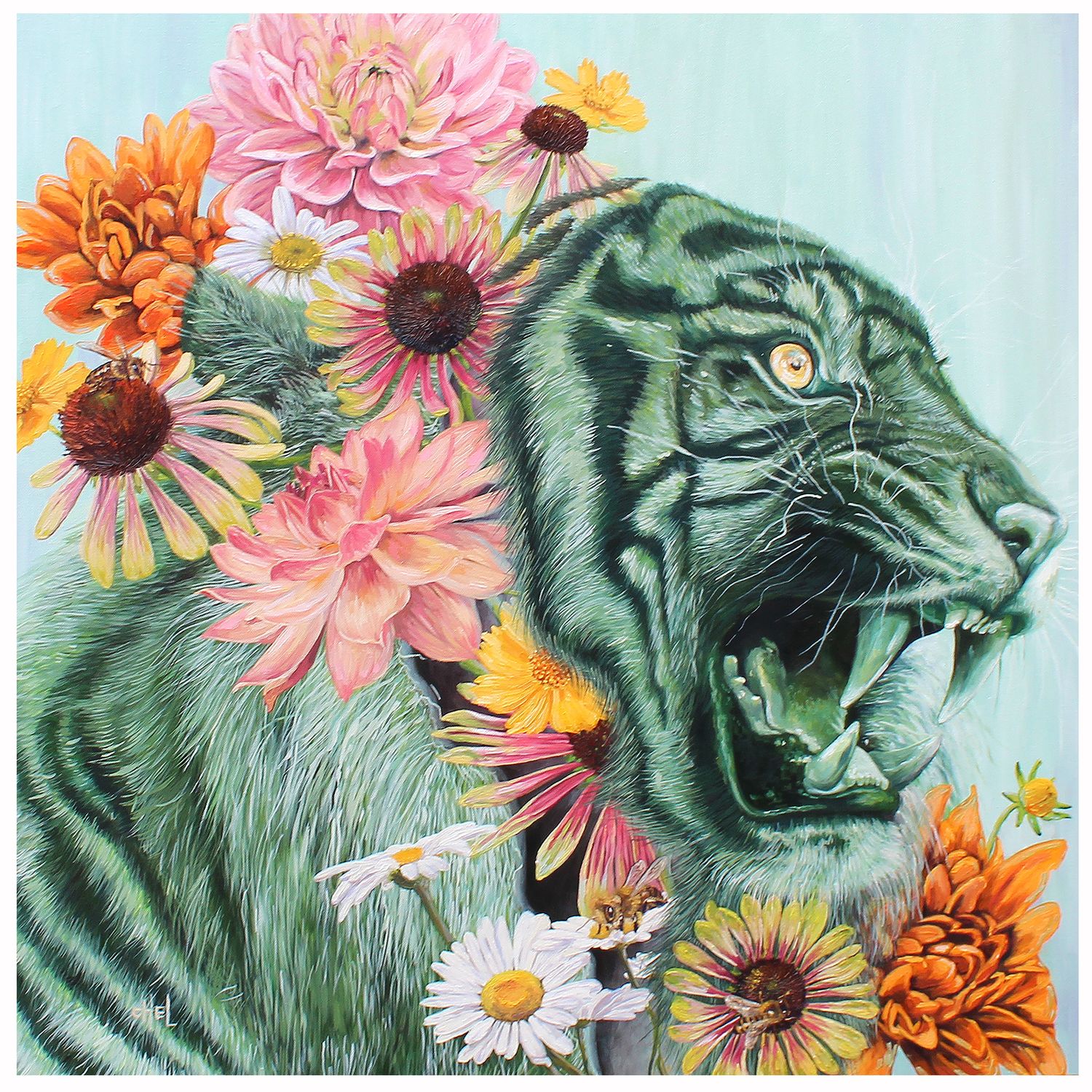 Tiger Vessel, medium print PERM016