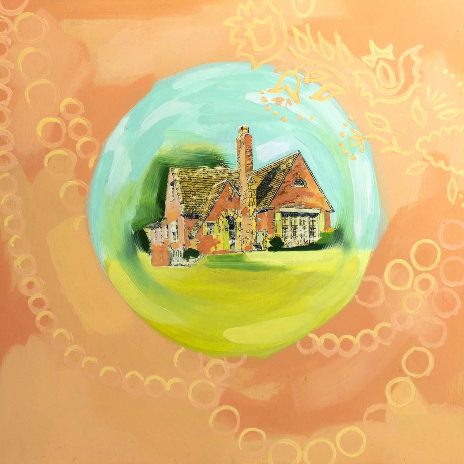 The Stratford, mixed media painting BICE215