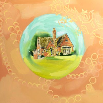 The Stratford, mixed media painting BICE215