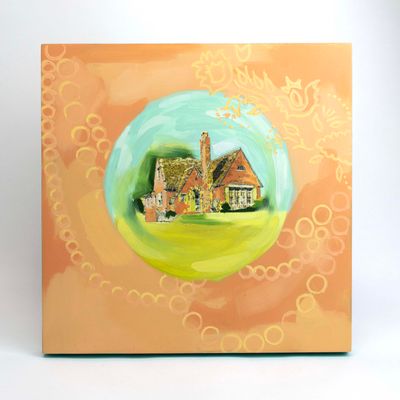 The Stratford, mixed media painting BICE215
